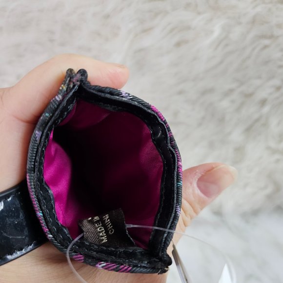 Coach F61214 Puppy Love Black Multi Colour Tartan Electric Case - Picture 4 of 8